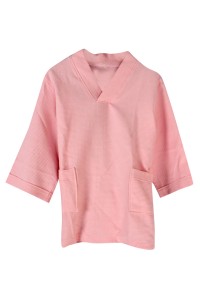 SKBD017 bathrobe beauty salon cotton waffle clothing shorts suit bathrobe bathrobe suit hotel bathrobe hotel linen detail view-2